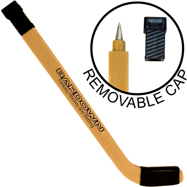 hockey stick pen - plastic
