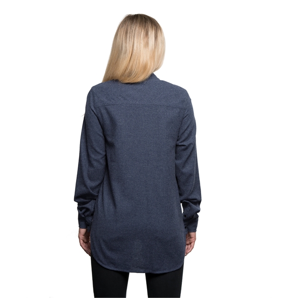 Burnside Ladies' Solid Flannel Shirt - Burnside Ladies' Solid Flannel Shirt - Image 7 of 23