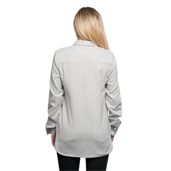 Burnside Ladies' Solid Flannel Shirt - Burnside Ladies' Solid Flannel Shirt - Image 11 of 23