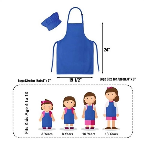 Kids Apron & Chef Cap - Kids Apron & Chef Cap - Image 2 of 3