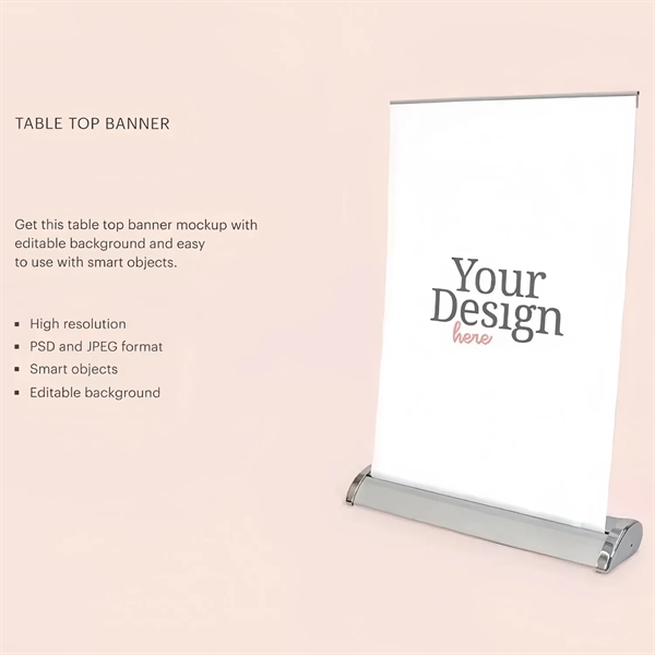 Portable Desktop Signage Banner - Portable Desktop Signage Banner - Image 4 of 4