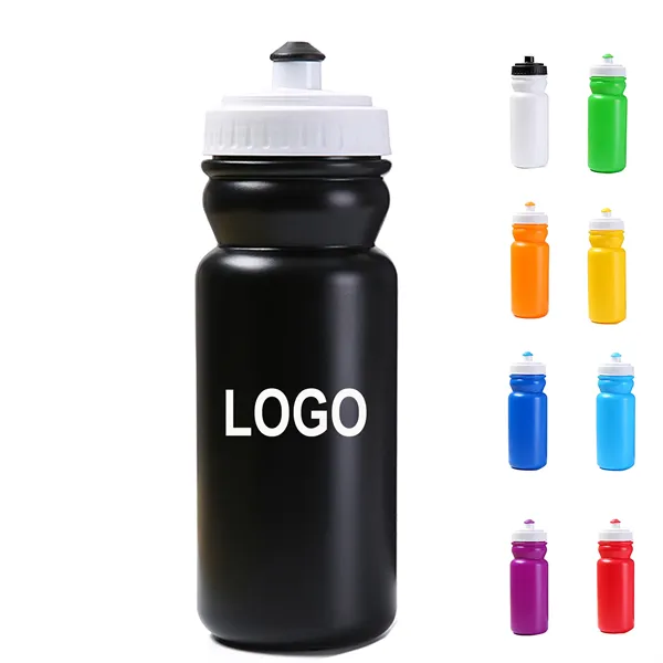 20oz Polyethylene Easy Squeeze Bicycle Sports Water Bottle - 20oz Polyethylene Easy Squeeze Bicycle Sports Water Bottle - Image 0 of 9