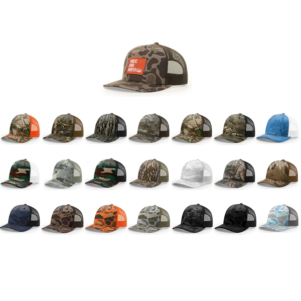 Richardson 112PFP Printed Five Panel Trucker Hat - Richardson 112PFP Printed Five Panel Trucker Hat - Image 1 of 24