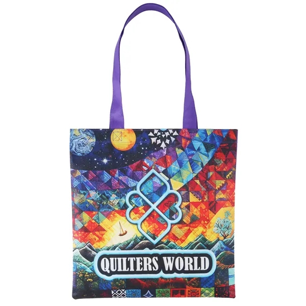 Sublimated Non Woven Tote Bag - Sublimated Non Woven Tote Bag - Image 3 of 5