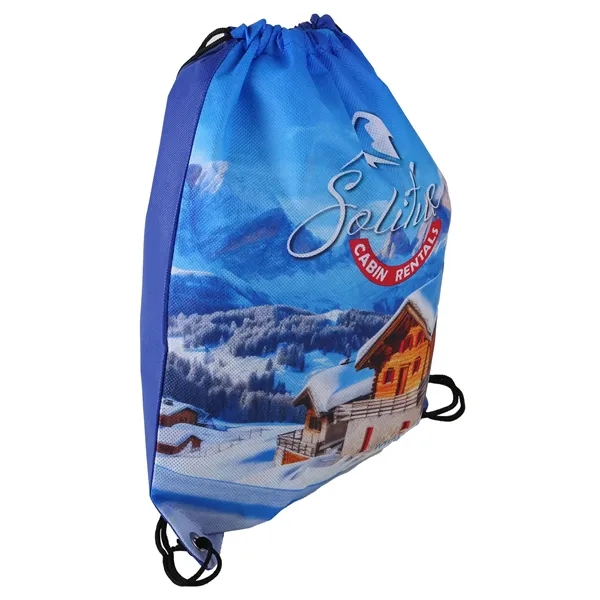 Sublimated Non-Woven Drawstring Backpack - Sublimated Non-Woven Drawstring Backpack - Image 0 of 3