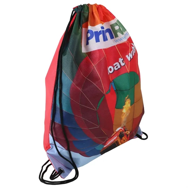 Sublimated Non-Woven Drawstring Backpack - Sublimated Non-Woven Drawstring Backpack - Image 2 of 3