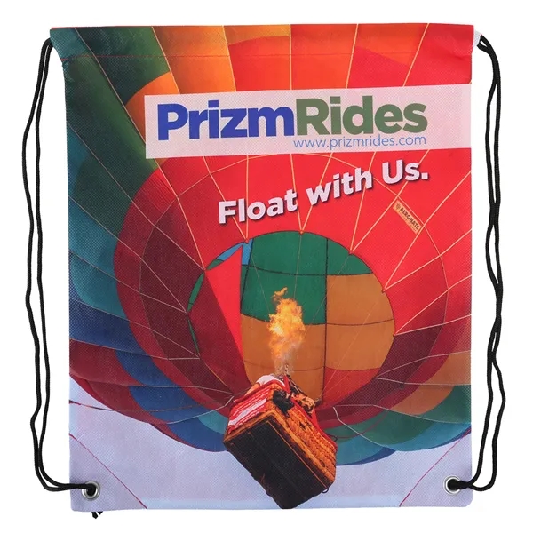 Sublimated Non-Woven Drawstring Backpack - Sublimated Non-Woven Drawstring Backpack - Image 3 of 3