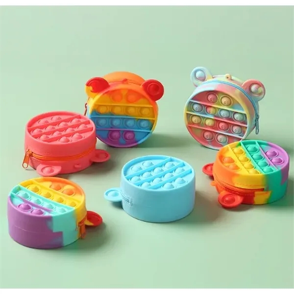 Mini Push Pop Fidget Wallet Toy - Mini Push Pop Fidget Wallet Toy - Image 1 of 5