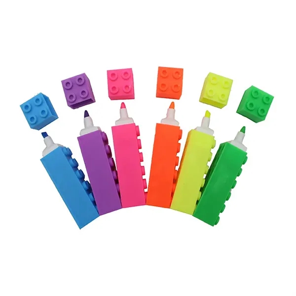 School Office Cute Bricks Highlighter Fluorescent Pen - School Office Cute Bricks Highlighter Fluorescent Pen - Image 3 of 3