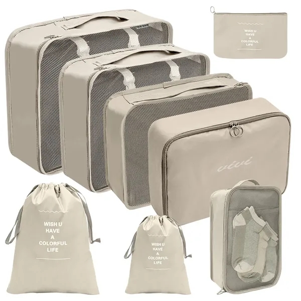 Packing Cubes 8 Sets Travel Luggage Organizers - Packing Cubes 8 Sets Travel Luggage Organizers - Image 0 of 1