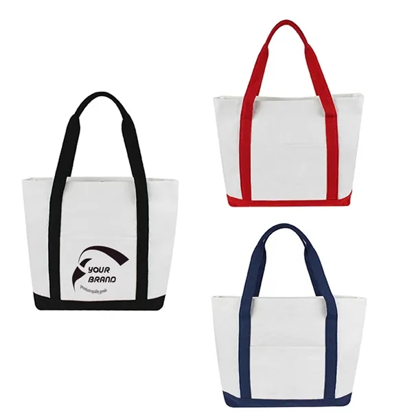 Canvas Shopping Shoulder Reusable Grocery Tote Bag - Canvas Shopping Shoulder Reusable Grocery Tote Bag - Image 4 of 4