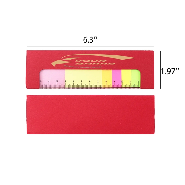 Book Marker Label Sticky Notes Index with Ruler - Book Marker Label Sticky Notes Index with Ruler - Image 1 of 4