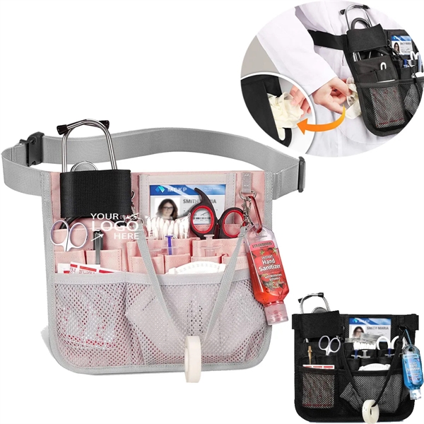 Multi Compartment Nursing Organizer Belt Stethoscope Holder - Multi Compartment Nursing Organizer Belt Stethoscope Holder - Image 0 of 5
