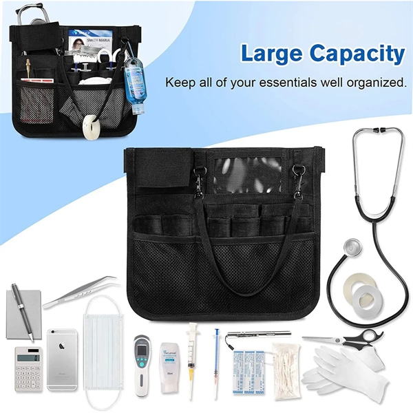 Multi Compartment Nursing Organizer Belt Stethoscope Holder - Multi Compartment Nursing Organizer Belt Stethoscope Holder - Image 4 of 5