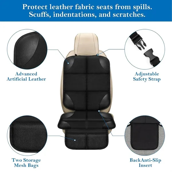 Non-Slip Backing Waterproof Durable Car Seat Protector - Non-Slip Backing Waterproof Durable Car Seat Protector - Image 2 of 7