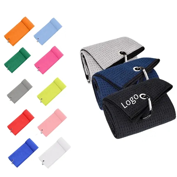 Golf Towel with Clip - Golf Towel with Clip - Image 0 of 4