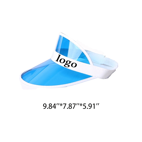 Casino Style Cap Visor Clear Sun Beach Hat - Casino Style Cap Visor Clear Sun Beach Hat - Image 1 of 2