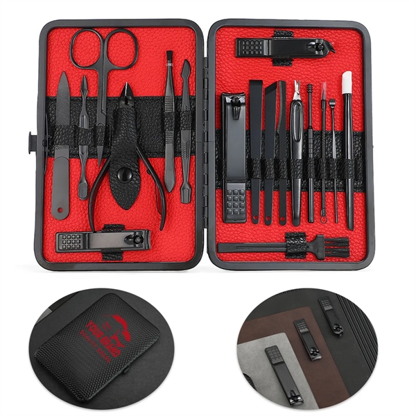 12/17 Pieces Professional Clipper Kit Nail Cutter Set - 12/17 Pieces Professional Clipper Kit Nail Cutter Set - Image 0 of 6