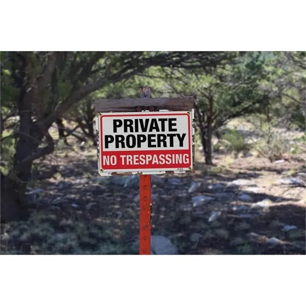 Large No Trespassing Signs Private Property Metal 10x14 Inch - Large No Trespassing Signs Private Property Metal 10x14 Inch - Image 2 of 5