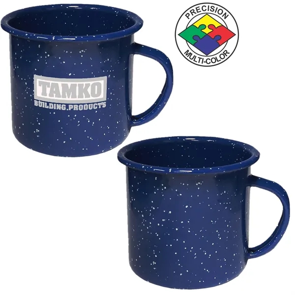 12oz Enameled Steeled Campfire Mug with Stainless Steel Rim - 12oz Enameled Steeled Campfire Mug with Stainless Steel Rim - Image 4 of 4