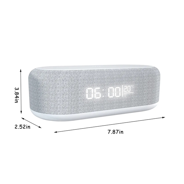 4 In 1 Led Digital Alarm Clock With Wireless Charging - 4 In 1 Led Digital Alarm Clock With Wireless Charging - Image 1 of 6