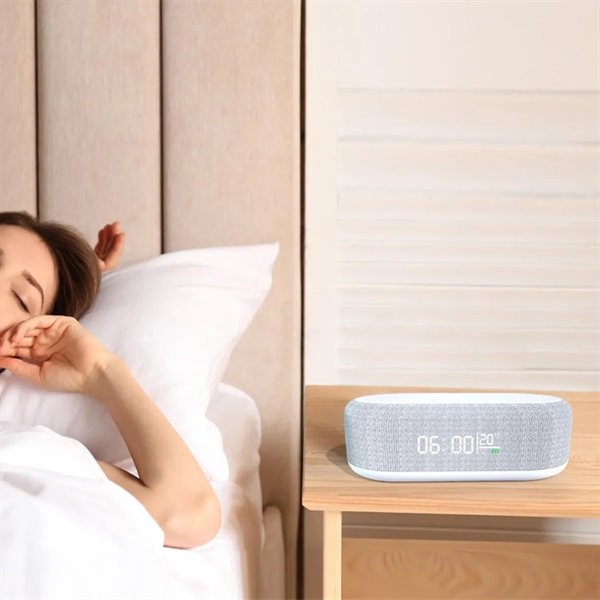 4 In 1 Led Digital Alarm Clock With Wireless Charging - 4 In 1 Led Digital Alarm Clock With Wireless Charging - Image 6 of 6