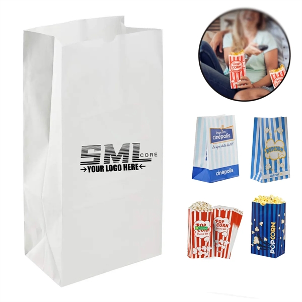 Custom Greaseproof Paper Popcorn Bags - Custom Greaseproof Paper Popcorn Bags - Image 0 of 2