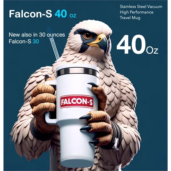 Falcon-S 40 oz Vacuum Travel Mug Best Priced. - Falcon-S 40 oz Vacuum Travel Mug Best Priced. - Image 1 of 12