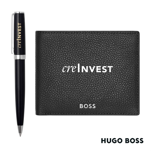 Hugo Boss® Ballpoint Pen & Wallet Set - Hugo Boss® Ballpoint Pen & Wallet Set - Image 0 of 7