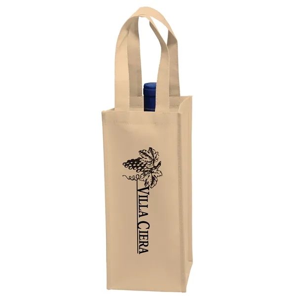 Wine Tote - 1 Bottle Bag - Screen Print - Wine Tote - 1 Bottle Bag - Screen Print - Image 7 of 9