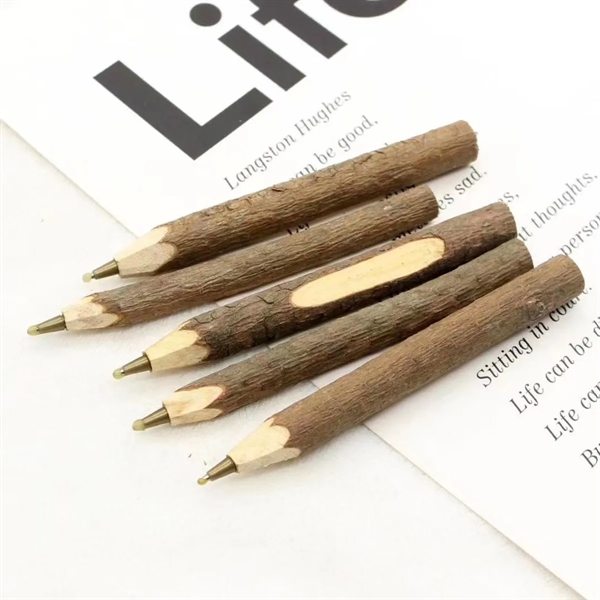 Disposable Creative Original Ecological Wooden Ballpoint Pen - Disposable Creative Original Ecological Wooden Ballpoint Pen - Image 2 of 4