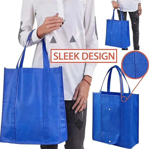 Foldable Extra Large Grocery Shopping Tote Bag - Foldable Extra Large Grocery Shopping Tote Bag - Image 2 of 5