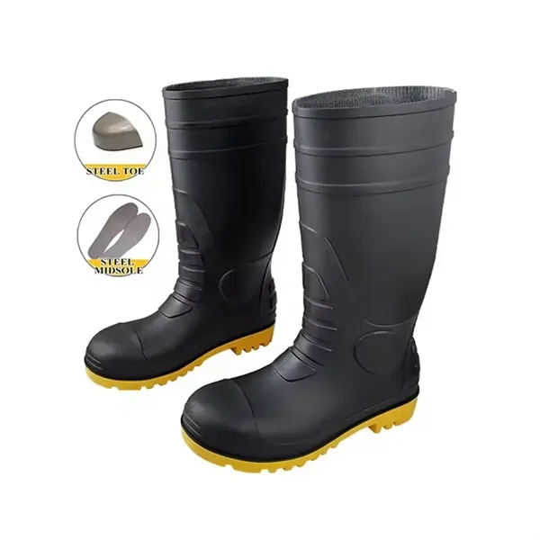 PVC Safety Steel Toe Rain Boots - PVC Safety Steel Toe Rain Boots - Image 9 of 9