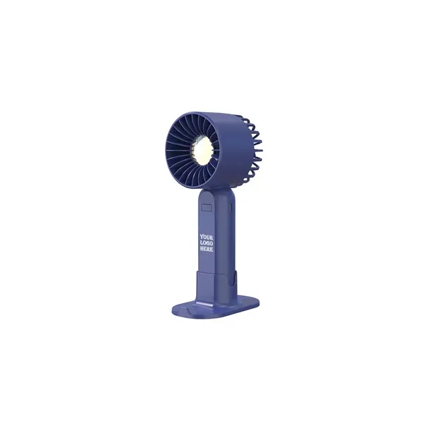Personalized Portable Hand-Held Fan W/ Phone Holder - Personalized Portable Hand-Held Fan W/ Phone Holder - Image 0 of 1
