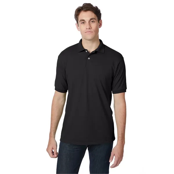 Hanes Adult EcoSmart® Jersey Knit Polo - Hanes Adult EcoSmart® Jersey Knit Polo - Image 35 of 88