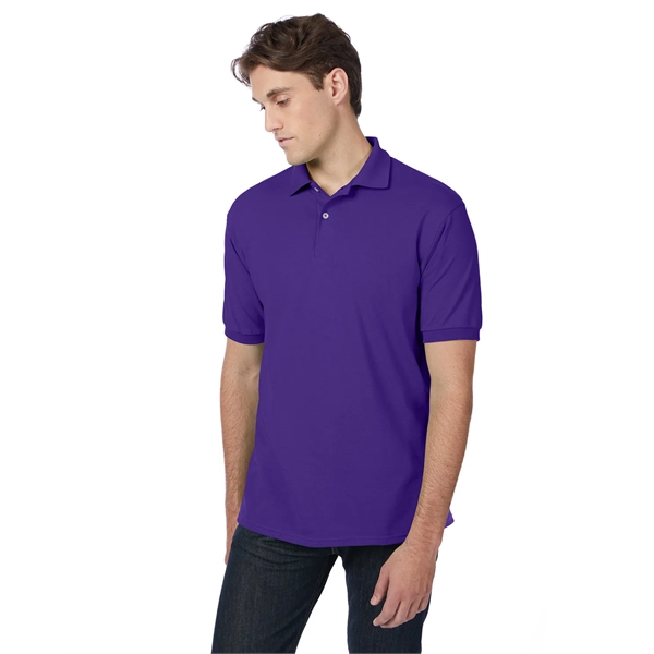 Hanes Adult EcoSmart® Jersey Knit Polo - Hanes Adult EcoSmart® Jersey Knit Polo - Image 84 of 88