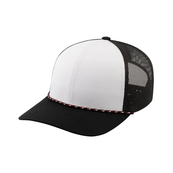 Pacific Headwear Trucker Snapback Braid Cap - Pacific Headwear Trucker Snapback Braid Cap - Image 61 of 70