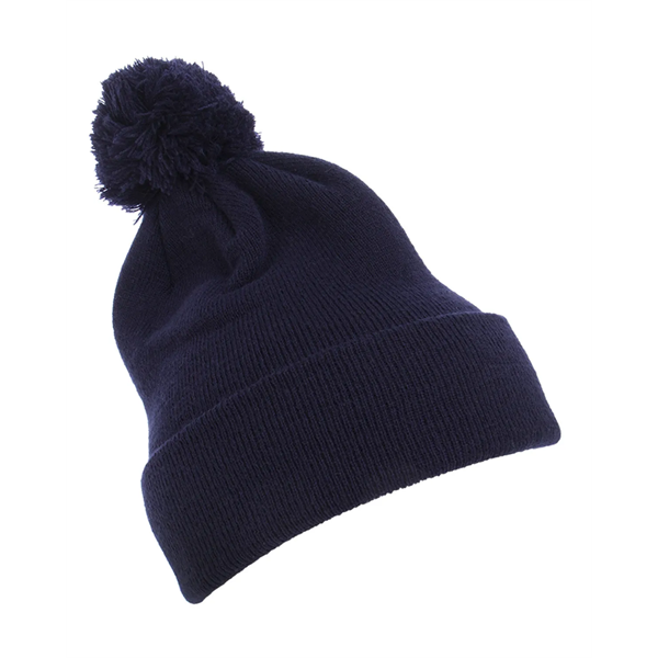 YP Classics Cuffed Knit Beanie with Pom Pom - YP Classics Cuffed Knit Beanie with Pom Pom - Image 12 of 13