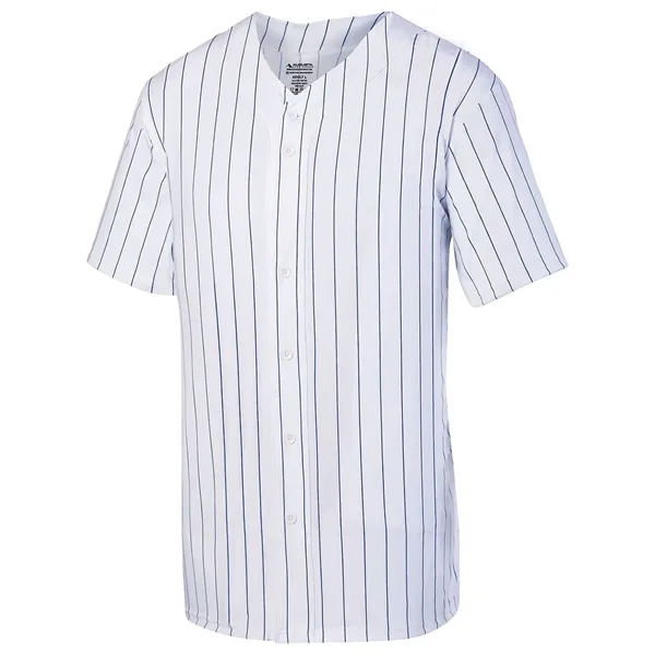 Augusta Sportswear Youth Pin Stripe Baseball Jersey - Augusta Sportswear Youth Pin Stripe Baseball Jersey - Image 3 of 3