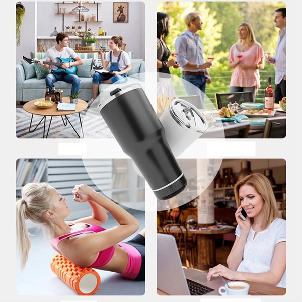 30Oz Speaker Tumbler,Waterproof And Drop Proof - 30Oz Speaker Tumbler,Waterproof And Drop Proof - Image 2 of 5