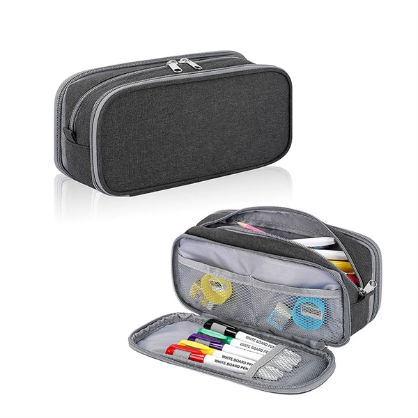 Large Capacity Pencil Case, Aesthetic Pouch With 3 Frames - Large Capacity Pencil Case, Aesthetic Pouch With 3 Frames - Image 1 of 4
