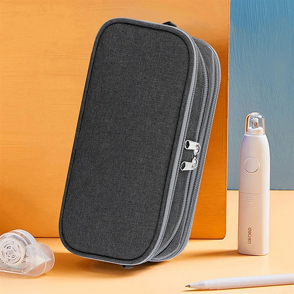 Large Capacity Pencil Case, Aesthetic Pouch With 3 Frames - Large Capacity Pencil Case, Aesthetic Pouch With 3 Frames - Image 3 of 4