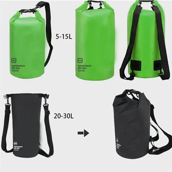 5L/10L/20L/30L Waterproof Pvc Dry Bag - 5L/10L/20L/30L Waterproof Pvc Dry Bag - Image 1 of 4