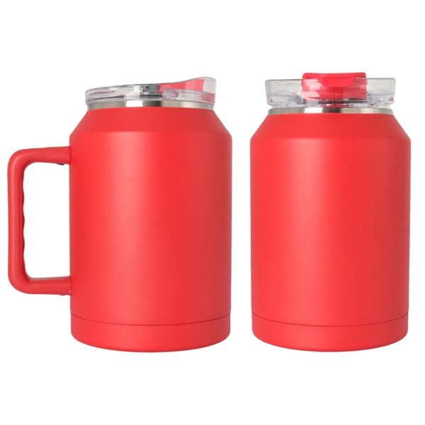 Stainless Steel Vacuum Insulated Mug with Lid, 50 oz. - Stainless Steel Vacuum Insulated Mug with Lid, 50 oz. - Image 6 of 7