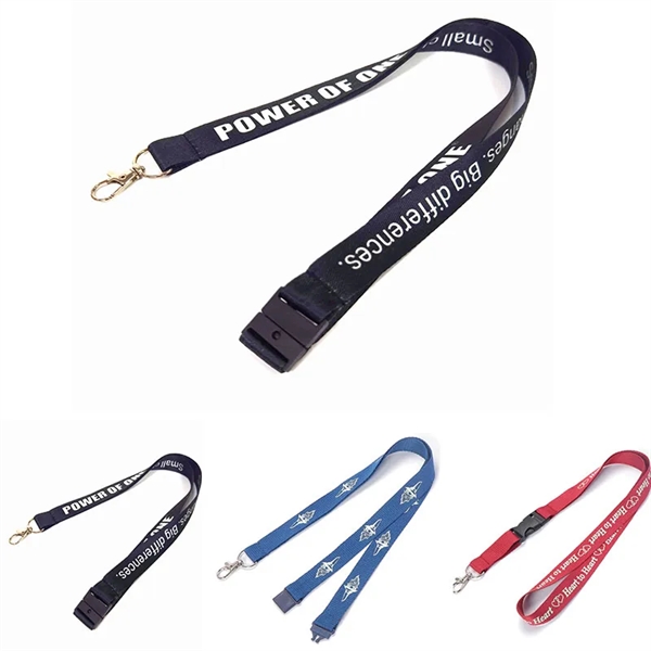 Neck Polyester Lanyard with Logo - Neck Polyester Lanyard with Logo - Image 0 of 7