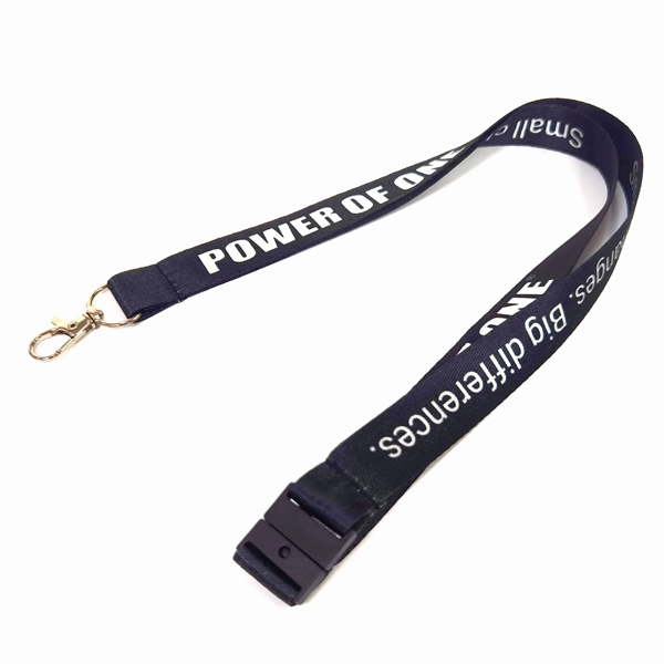 Neck Polyester Lanyard with Logo - Neck Polyester Lanyard with Logo - Image 1 of 7