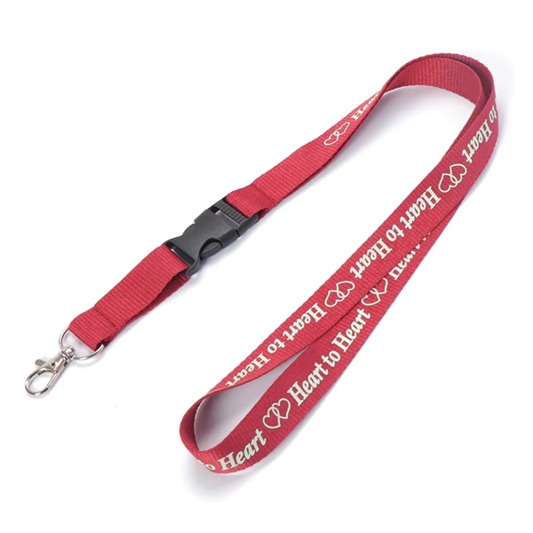 Neck Polyester Lanyard with Logo - Neck Polyester Lanyard with Logo - Image 2 of 7