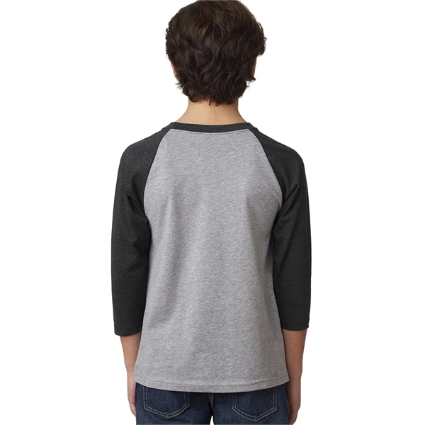 Next Level Apparel Youth CVC Three-Quarter Sleeve Raglan - Next Level Apparel Youth CVC Three-Quarter Sleeve Raglan - Image 26 of 48