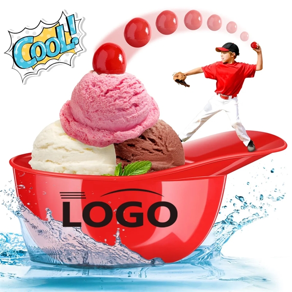 Mini Ice Cream Dessert Baseball Cap Bowls - Mini Ice Cream Dessert Baseball Cap Bowls - Image 2 of 2