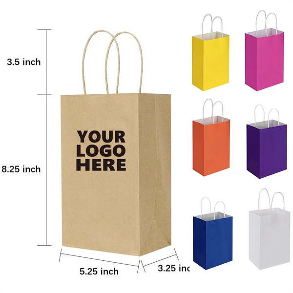 Paper Kraft Gift Bags with Handles Bulk - Paper Kraft Gift Bags with Handles Bulk - Image 1 of 1